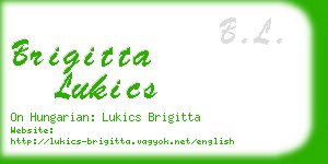 brigitta lukics business card